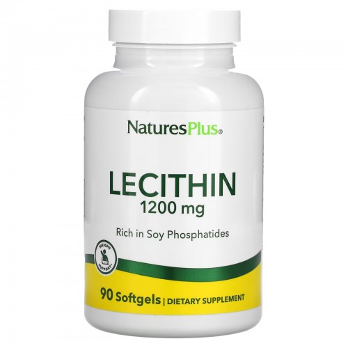 NaturesPlus, лецитин, 1200 мг, 90 капсул NaturesPlus, лецитин, 1200 мг, 90 капсул